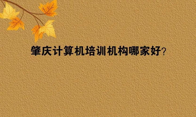 肇庆培训公司哪家好_1
