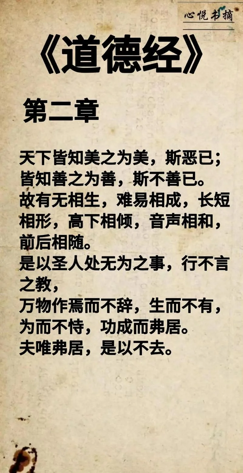 天下皆知美之为美出自道德经第几章_2