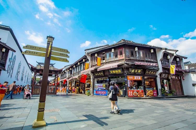 杭州旅游景点街景图-杭州景点街景