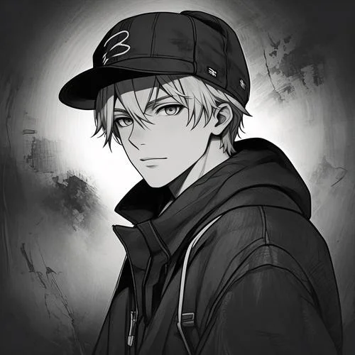 qq男生头像高清黑白_1