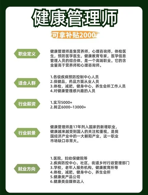 健康管理师2020年报名条件_2