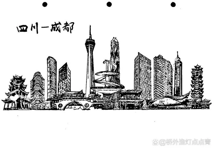 城市剪影简笔画_1