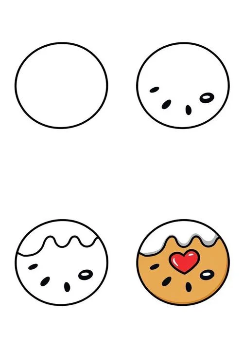 儿童简笔画饼干大全_2