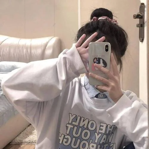 qq头像女生遮脸_2