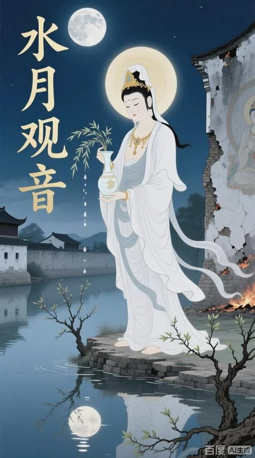 梦见观音菩萨给自己施点圣水-