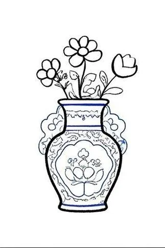 别致的花瓶简笔画_2