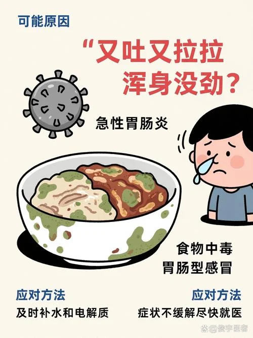 半夜上吐下泻的文案_2