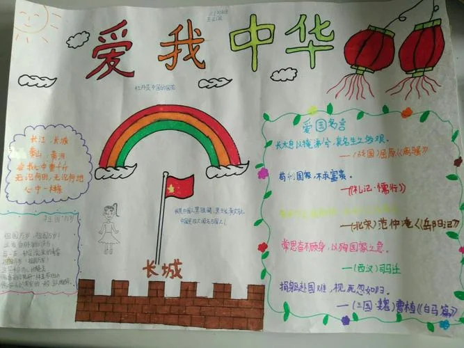 强我中华手抄报_1